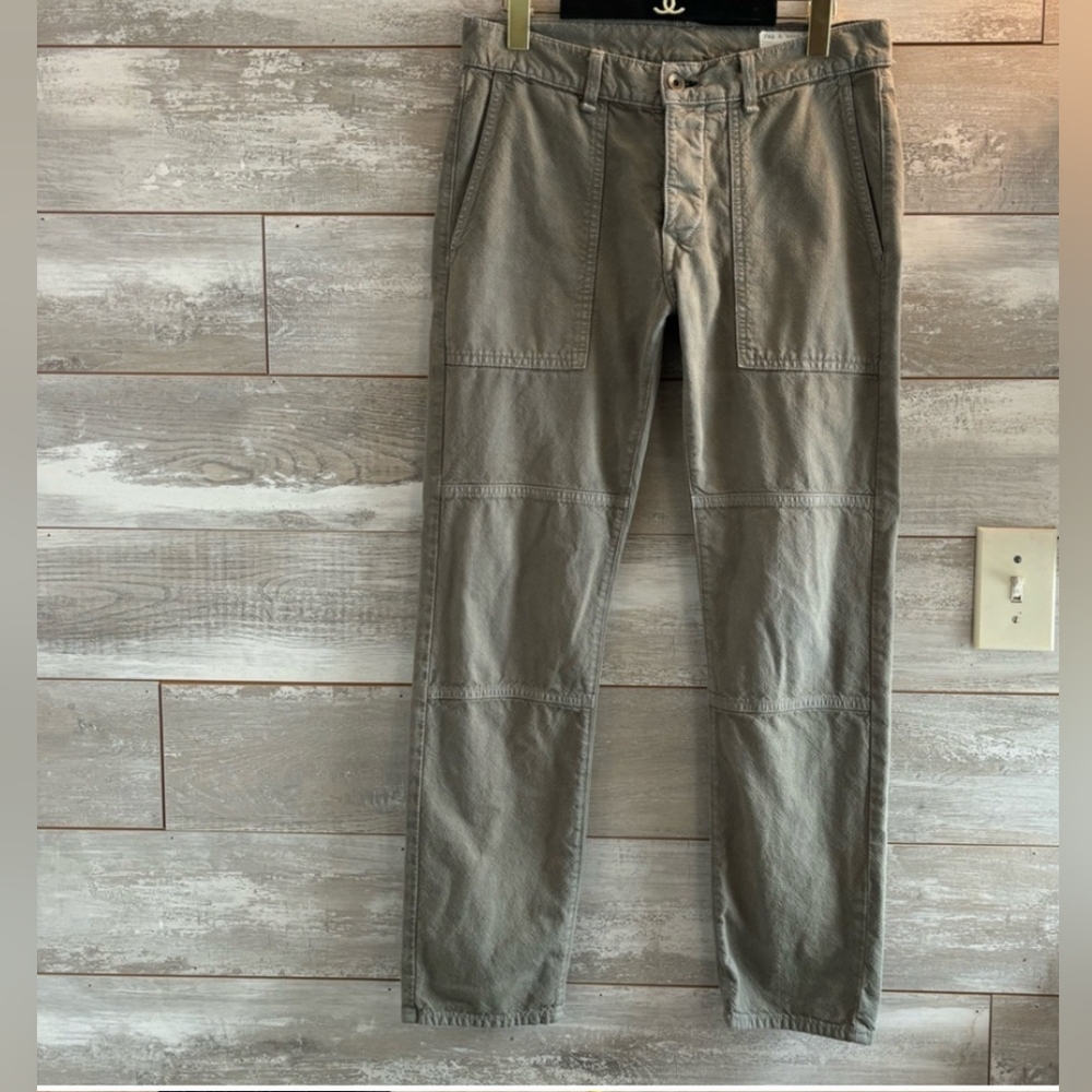 rag & bone Leyton Workwear Pants - Army Green